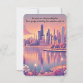 Chicago Skyline RSVP Card Karte (Rückseite)