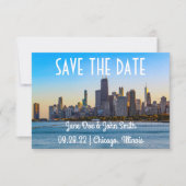 Chicago Skyline Save the Date (Vorderseite)