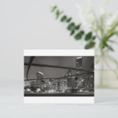 Chicago-Skyline-Schwarzes u. Weiß Postkarte (Stehend Vorderseite)