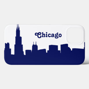 Chicago Skyline Silhouette Blau Case-Mate iPhone Hülle