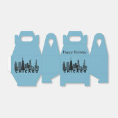 Chicago Skyline Silhouette  Geschenkschachtel (Ungefaltet)