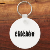 Chicago Skyline Skycraper City Pride Schlüsselanhänger (Vorderseite)