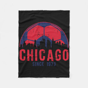 Chicago Skyline Soccer Fc Fußball Illinois Fleecedecke