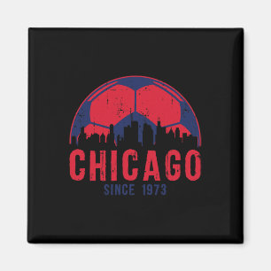 Chicago Skyline Soccer Fc Fußball Illinois Magnet