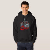Chicago Skyline Squared Chicago Flag Hoodie (Vorne ganz)