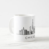 Chicago Skyline - Stadtbild Kaffeetasse (Vorderseite Links)