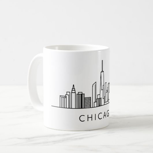 Chicago Skyline - Stadtbild Kaffeetasse (Vorderseite Links)
