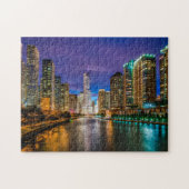 Chicago Skyline Summer Foto Puzzle (Horizontal)