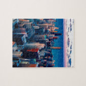 Chicago Skyline Sundown Puzzle (Horizontal)