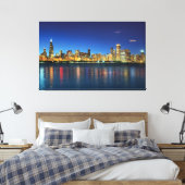 Chicago Skyline Sunset Leinwanddruck (Insitu (Schlafzimmer))