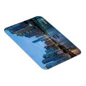 Chicago Skyline Sunset River Magnet (Rechte Seite)