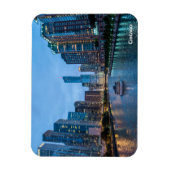 Chicago Skyline Sunset River Magnet (Vertikal)