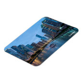 Chicago Skyline Sunset River Magnet (Linke Seite)