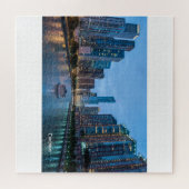 Chicago Skyline Sunset River Puzzle (Horizontal)