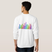 Chicago-Skyline Sweatshirt (Schwarz voll)