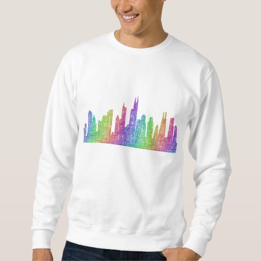 Chicago-Skyline Sweatshirt (Vorderseite)