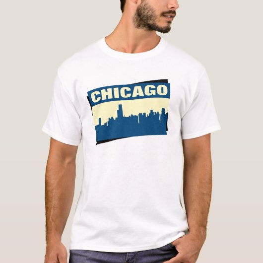 Chicago-Skyline T-Shirt (Vorderseite)