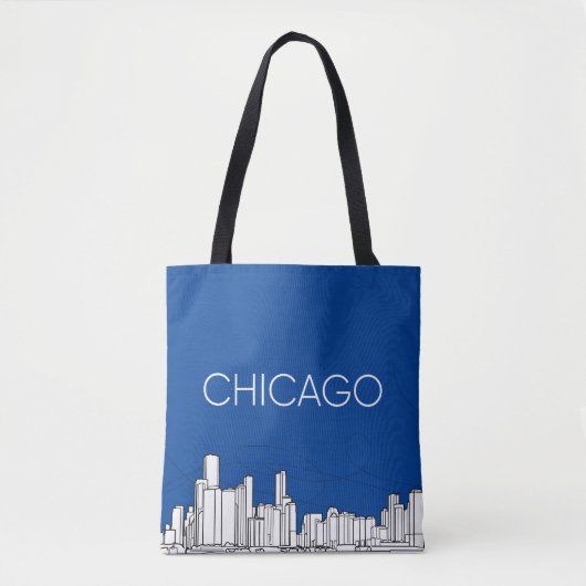 Chicago-Skyline Tasche (Vorderseite)