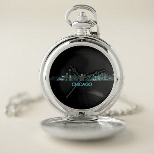Chicago Skyline Taschenuhr