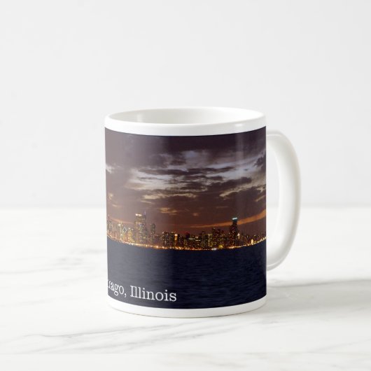 Chicago Skyline Tasse (VorderseiteRechts)