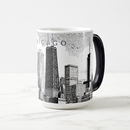 Chicago Skyline Tasse (VorderseiteRechts)