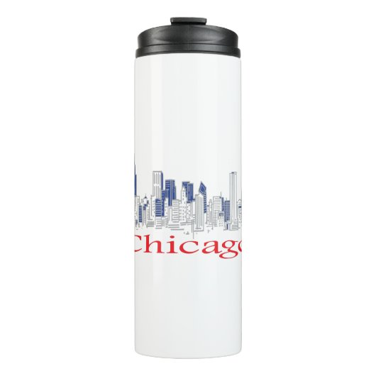 Chicago-Skyline Thermosbecher (Vorderseite)