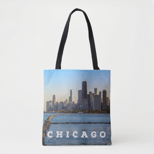 Chicago Skyline Tote Bag Tasche (Vorderseite)