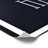 Chicago skyline travel poster, poster (Ecke)