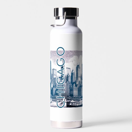 Chicago Skyline Trinkflasche (Rechts)