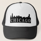 Chicago-Skyline Truckerkappe (Vorderseite)