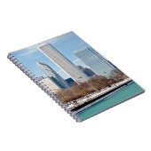 Chicago-Skyline über gefrorenem Michigansee Notizblock (Rechte Seite)