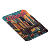 Chicago Skyline Ufer Magnet (Rechte Seite)