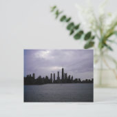 Chicago Skyline und Lake Michigan Postkarte (Stehend Vorderseite)