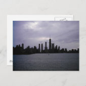 Chicago Skyline und Lake Michigan Postkarte (Vorne/Hinten)
