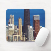 Chicago Skyline und Sehenswürdigkeiten Mousepad (Mit Mouse)