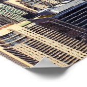 Chicago Skyline und Sehenswürdigkeiten Poster (Ecke)