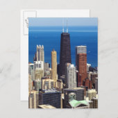 Chicago Skyline und Sehenswürdigkeiten Postkarte (Vorne/Hinten)