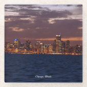 Chicago Skyline Untersetzer (Vorderseite)