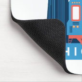 Chicago Skyline Vintage Travel Foto Mousepad (Ecke)