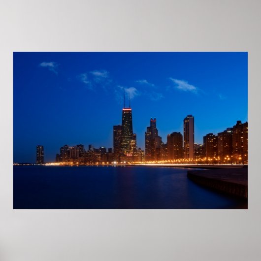 Chicago Skyline von North Avenue Beach Poster (Vorne)