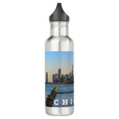 Chicago Skyline Wasserflasche Edelstahlflasche (Links)