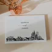 Chicago Skyline Wedding Guest Book Gästebuch