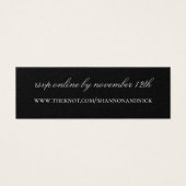 Chicago Skyline Wedding Website Enclosure Card (Vorderseite)