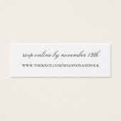 Chicago Skyline Wedding Website Enclosure Card (Vorderseite)