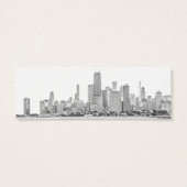 Chicago Skyline Wedding Website Enclosure Card (Rückseite)