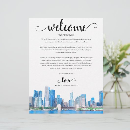 Chicago Skyline Weekend Begrüßungsreise (Stehend Vorderseite)