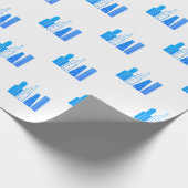 Chicago Skyline Wrapping Paper Geschenkpapier (Ecke)