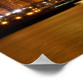 Chicago Skyline zu Weihnachten Poster (Ecke)