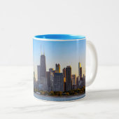 Chicago Skyline Zwei-Tone-Kaffee-Tasse Zweifarbige Tasse (VorderseiteRechts)