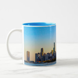 Chicago Skyline Zwei-Tone-Kaffee-Tasse Zweifarbige Tasse